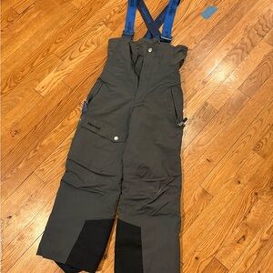 Marmot Kids Dark Gray Snow Bibs